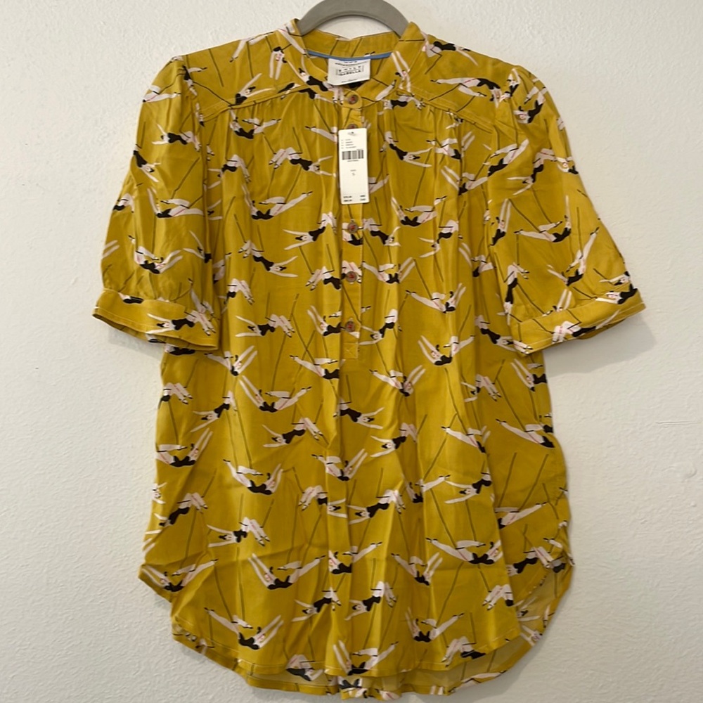 Anthropologie Trapeze Blouse